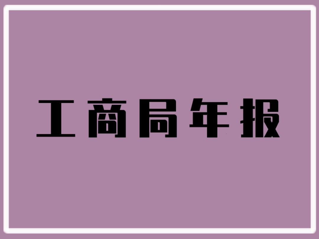 工商局年报