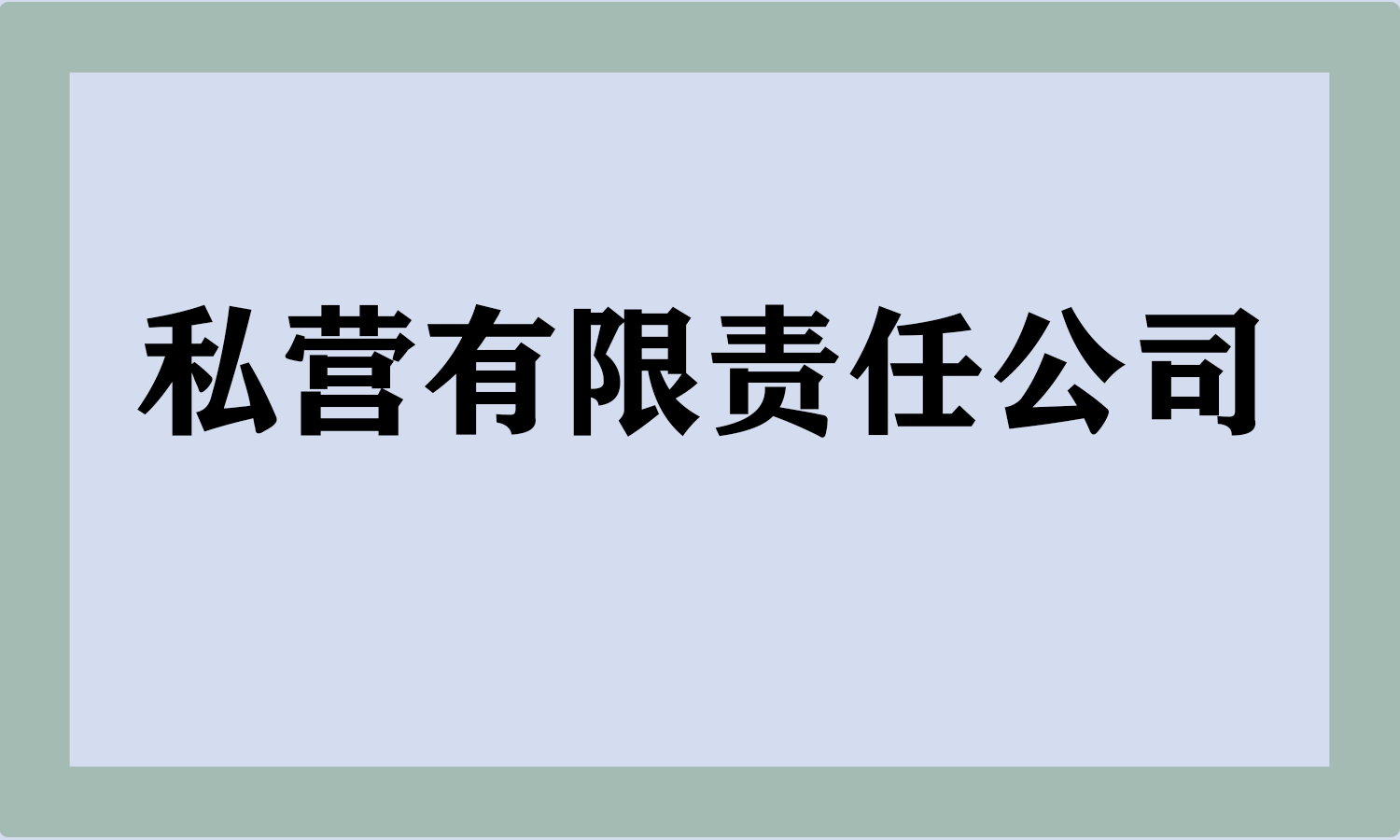私营有限责任公司