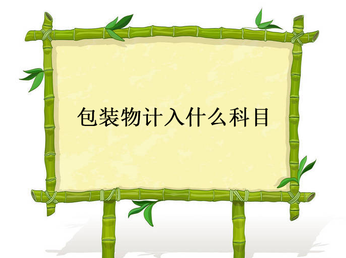 包装物计入什么科目？