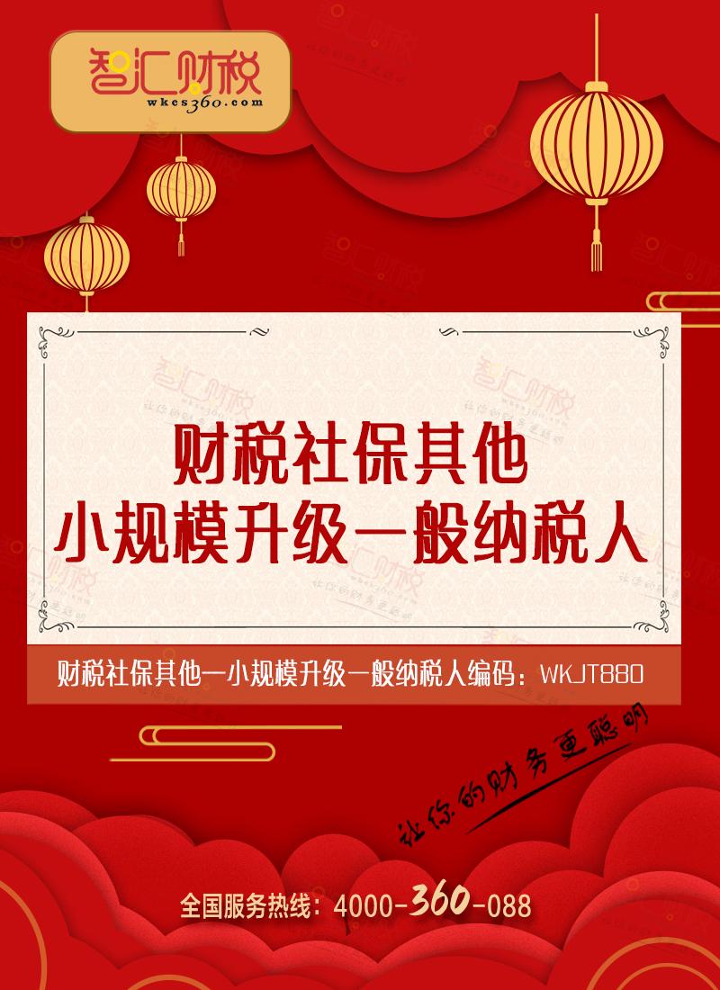 小规模升级一般纳税人