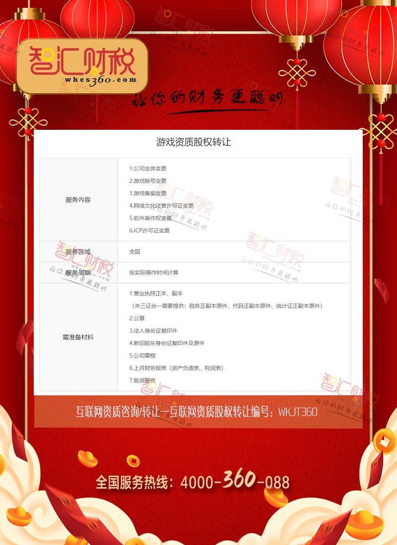 互联网资质股权转让