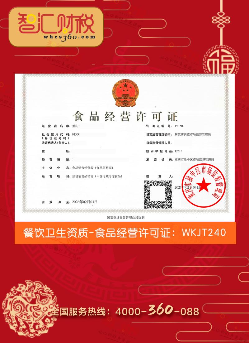 食品经营许可证