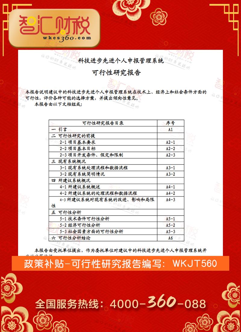 可行性研究报告编写